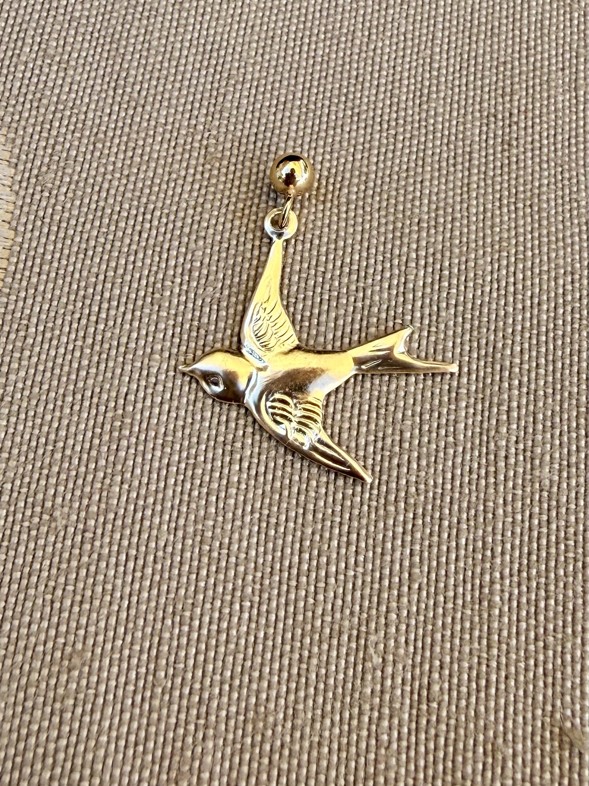Tiny Gold-Filled Swallow Sidekick — product photo